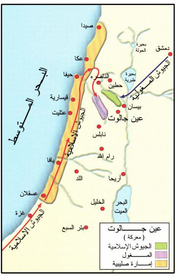 مجريات أحداث معركة عين جالوت الحاصلة بين المسلمين والقوات